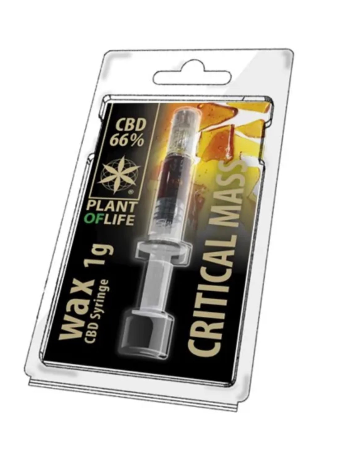 JERINGUILLA WAX 66% CBD CRITICAL+ 1ML