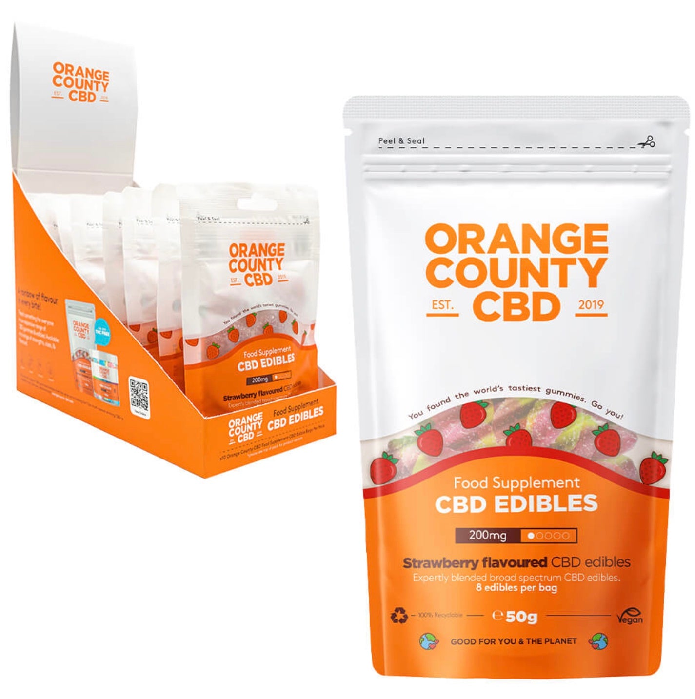Bolsa Strawberries 200mg CBD 50g
